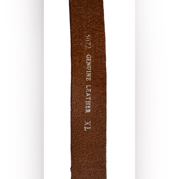 Most Wanted Women’s Double Circle Pin Hole Closure Belts. Cognac & Black XL BOTH - Picture 6 of 16